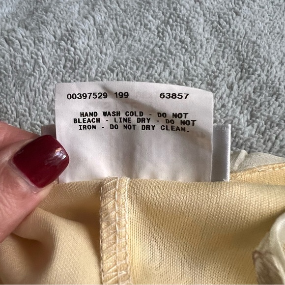 Vintage 90s Y2K Byer Too Midi Ruffle Hem Crinkle Chiffon Floral Slip Dress - Picture 11 of 12